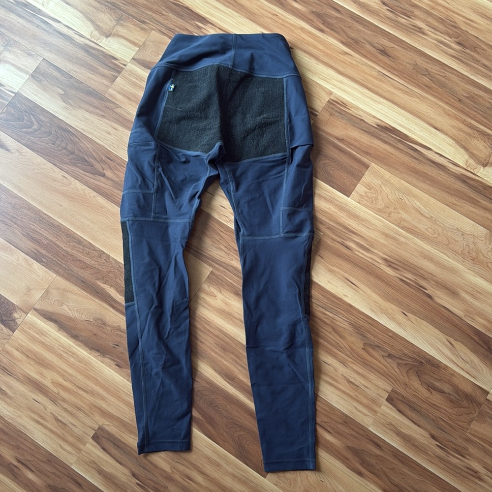 Fjallraven Women's Blue and Black Leggings - Picture 7 of 7